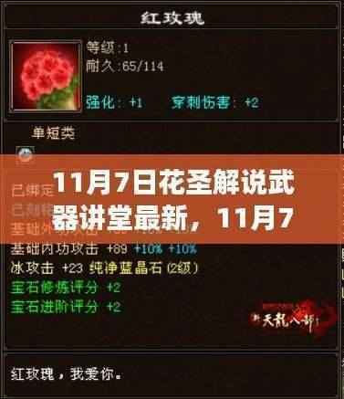 花圣解说武器讲堂,变化中的学习,赋予你我力量的武器最新解析(11月7日)