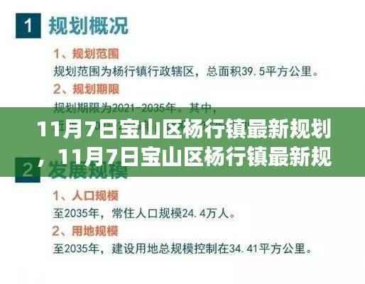宝山区杨行镇未来规划展望，最新蓝图揭秘