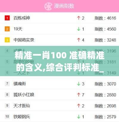 精准一肖100 准确精准的含义,综合评判标准_炼神境FNB587.23