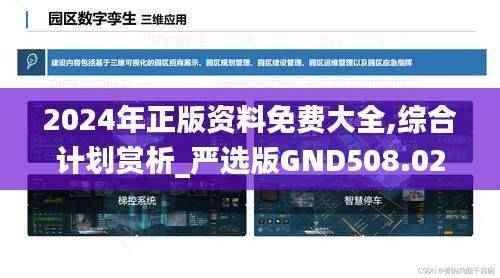 2024年正版资料免费大全,综合计划赏析_严选版GND508.02