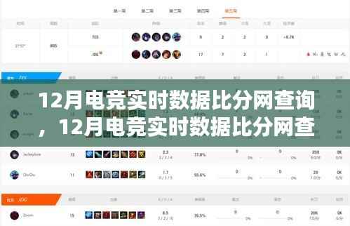 12月电竞实时数据比分网查询完全指南,从新手到高手的必备资源